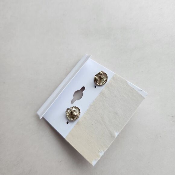 Susan Kinzig Design Four Clover Earrings Blue Clay & Pearl Post Back 925 Silver - Picture 4 of 11